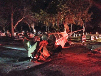 Small Plane Crash Lands At The Hillside Cemetery In Medicine Hat, Alberta