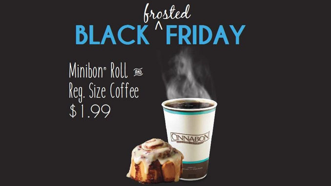 Minibon Roll And Coffee For $1.99 At Cinnabon Canada On November 25, 2016
