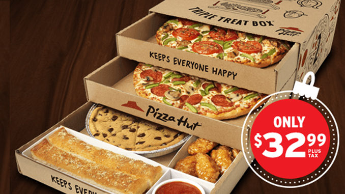 The Triple Treat Box Is Back At Pizza Hut Canada For The 2016 Holiday Season