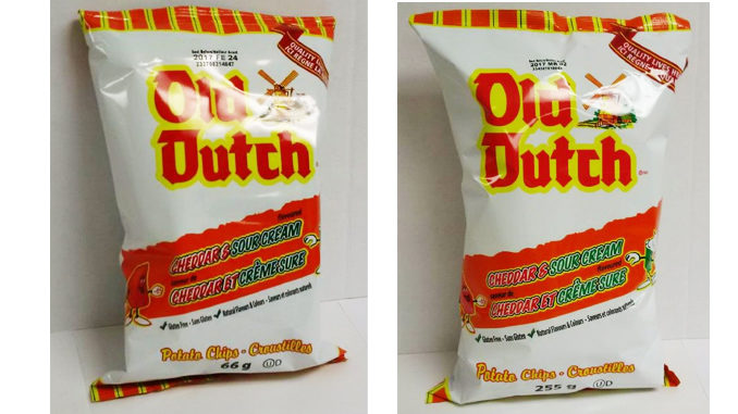 Old Dutch Recalls Cheddar And Sour Cream Potato Chips Over Salmonella Concern