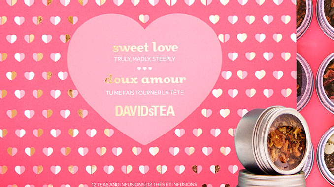 DAVIDsTEA Offers Two 12-Count Tea Samplers For $40 For Valentine’s 2017
