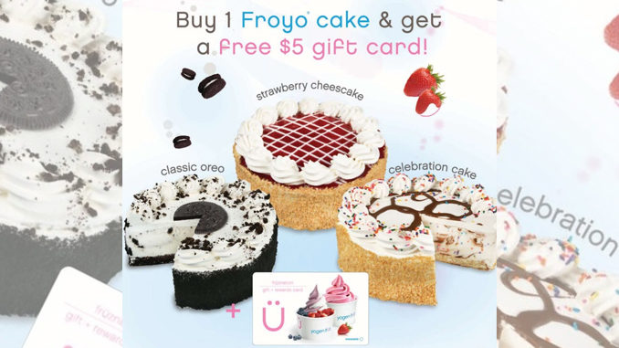 Buy Any Frozen Yogurt Cake At Yogen Fruz And Get A Free $5 Gift Card