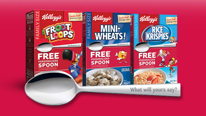 New Kelloggs Cereal Advertising Promotional Spoon 2015 Uri GellerCorn Flakes 