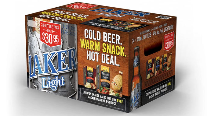 Get Free McCain Marche Snacks With Purchase Of Laker Light Beer