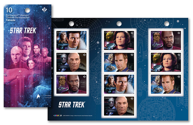 Canada Post Unveils Starfleet's Finest Captains Stamps