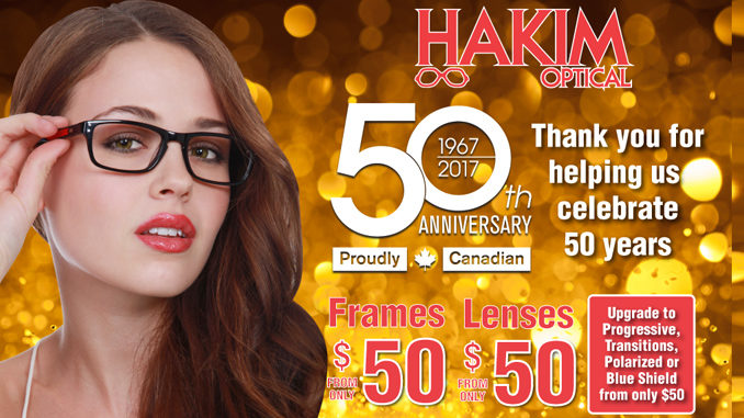 Hakim Optical Celebrates 50th Anniversary With $50 Lenses And Frames