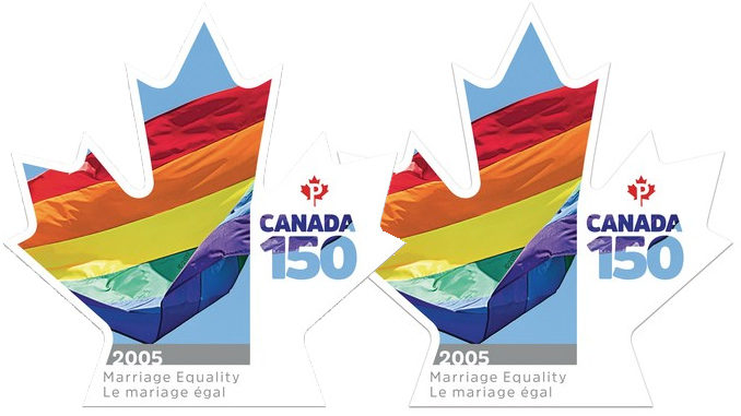 Canada Post Unveils New Stamp Celebrating Marriage Equality Across Canada