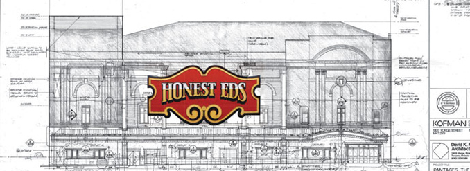 Plans for Honest Ed's Sign at Mirvish Theatre