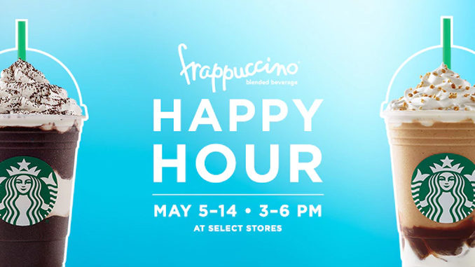 Starbucks Canada Celebrates Frappuccino Happy Hour From May 5 to May 14, 2017