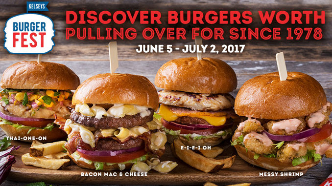 Burger Fest Is Back At Kelseys Through July 2, 2017