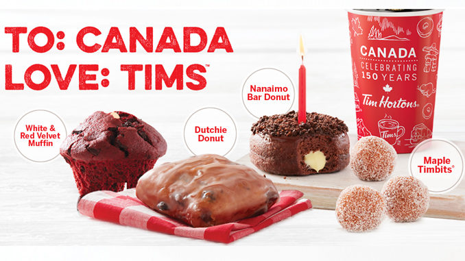 Tim Hortons Launches Canadian-Themed Treats For Canada's 150th Birthday