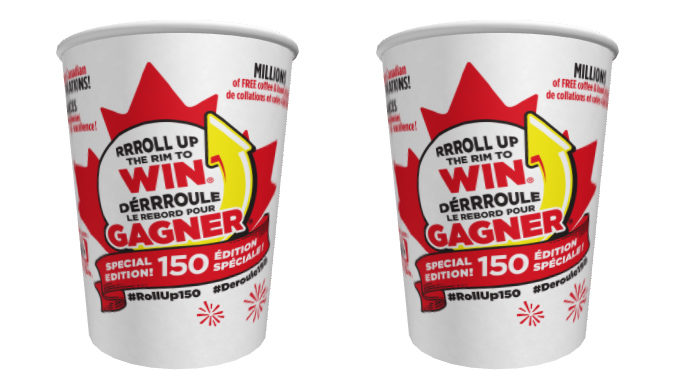 Tim Hortons Launches Roll Up The Rim Special Canada 150 Edition