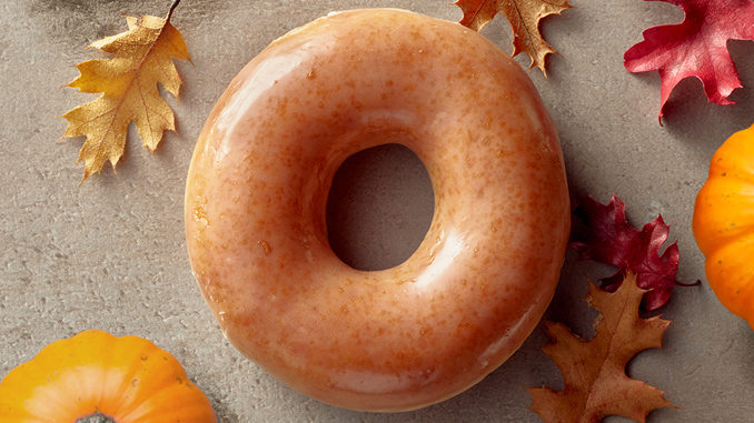 Krispy Kreme Canada’s Pumpkin Spice Original Glazed Doughnuts Returns On September 8, 2017