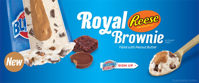 Royal Reese Brownie Blizzard