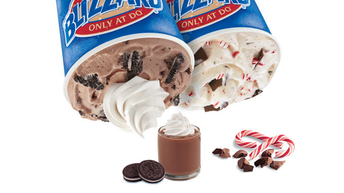 Dairy Queen Canada Launches New Oreo Hot Cocoa Blizzard - Brings Back The Candy Cane Chill Blizzard