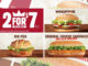 Burger King Canada Introduces New 2 For $7 Mix & Match Deal