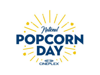 Free Popcorn At Cineplex Theatres On January 19, 2018