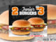 Harvey’s Offers 2 Junior Burgers For $3