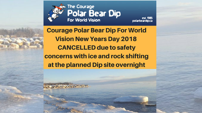 Oakville’s Annual Polar Bear Dip Cancelled