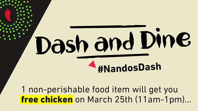 Free Chicken At Nando's Canada On March 25, 2018