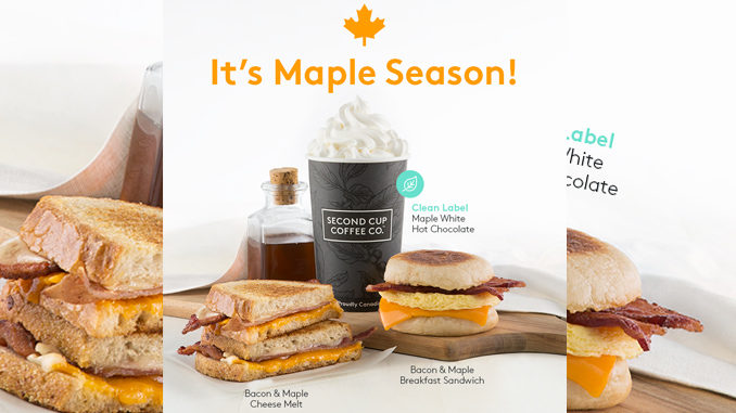 Maple Season Arrives At Second Cup Featuring New Maple White Hot Chocolate