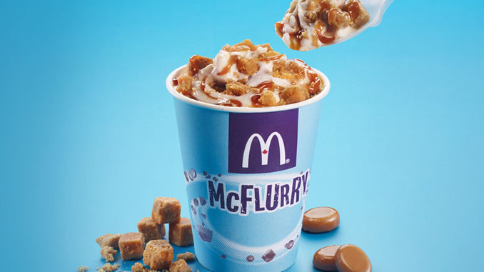 McDonald’s Canada Adds New Butterscotch Blondie McFlurry