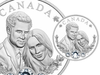 Mint Unveils Commemorative Royal Wedding Coin Featuring Swarovski Crystals And Canadian Maple Leaves