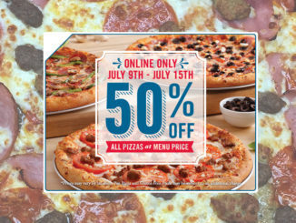 Domino’s Canada Is Offering 50% Off All Pizzas Ordered Online Through July 15, 2018