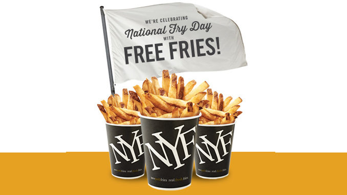 Free Fries For Fry Society Members At New York Fries On July 13, 2018