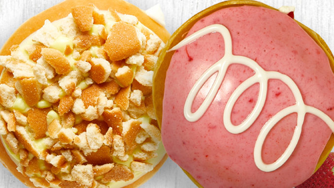 Krispy Kreme Canada Offers Banana Pudding And Strawberries & Kreme Doughnuts