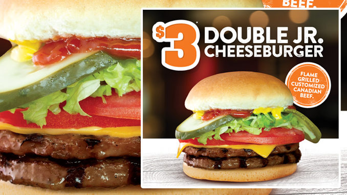 Harvey’s Offer $3 Double Jr. Cheeseburgers Through September 16, 2018