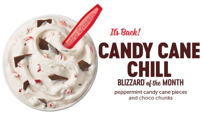 Dairy Queen Canada Brings Back The Candy Cane Chill Blizzard