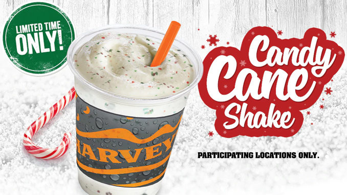 Harvey’s Brings Back Candy Cane Shake For 2018 Holiday Season