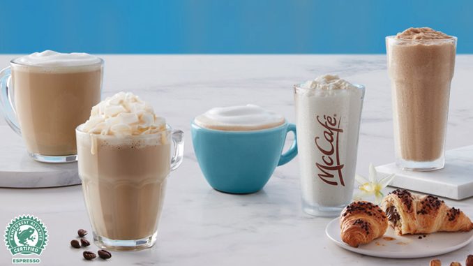 McDonald’s Canada Offers Any Small McCafé Specialty Beverage For $2 From March 11 Through March 31, 2019