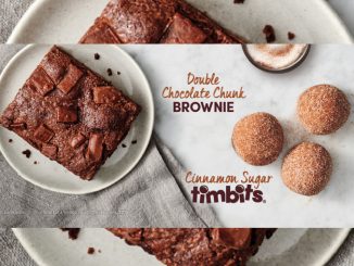 Tim Hortons Adds Double Chocolate Chunk Brownie And Cinnamon Sugar Timbits