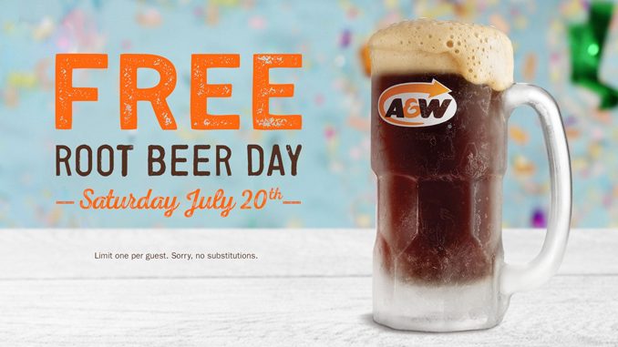 Free Root Beer Day At A&W Canada On July 20, 2019