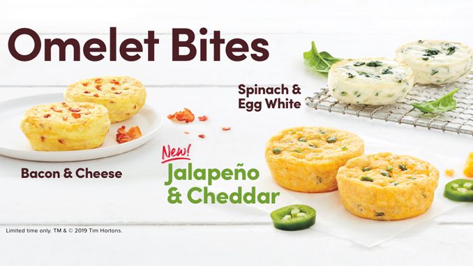 Tim Hortons Adds New Jalapeño And Cheddar Omelette Bites