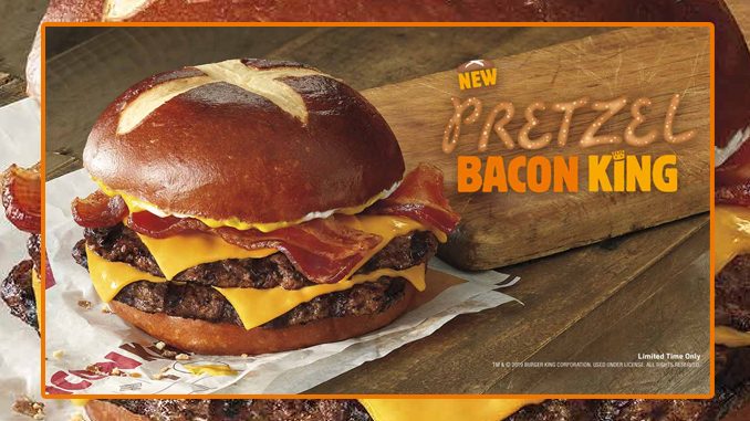 Burger King Canada Introduces New Pretzel Bacon King