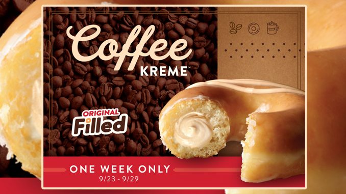 Krispy Kreme Canada Offers New Original Filled Coffee Kreme Doughnut Through September 29, 2019