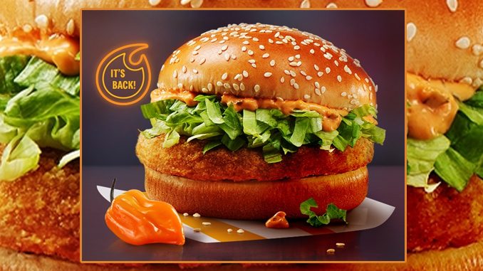 McDonald’s Canada Welcomes Back The Spicy Habanero McChicken Sandwich