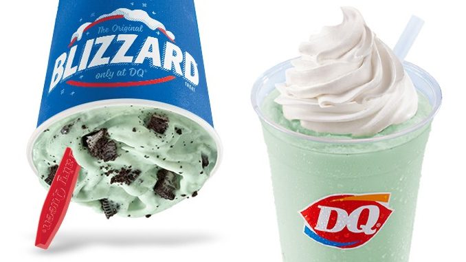 The Mint Oreo Cookie Blizzard And Mint Shake Are Back At Dairy Queen Canada