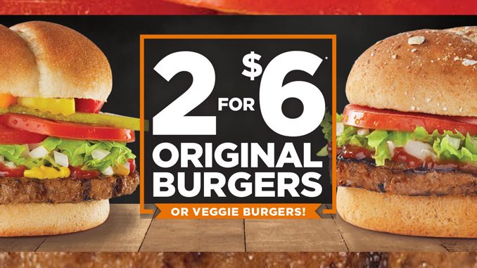 Harvey’s Brings Back 2 For $6 Original Burgers Deal