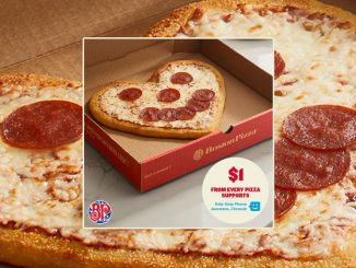 Boston Pizza Introduces Heart-Shaped Smile Pizza