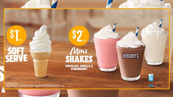 Burger King Canada Offers $1 Soft Serve Cones And $2 Mini Shakes