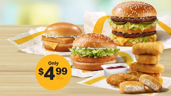 McDonald’s Offers ‘Your Faves’ For $4.99 Each For A Limited Time