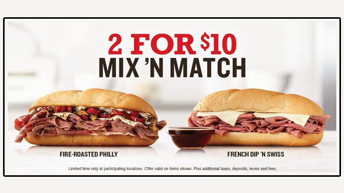 Arby’s Canada Puts Together New 2 For $10 Mix ‘N Match Deal
