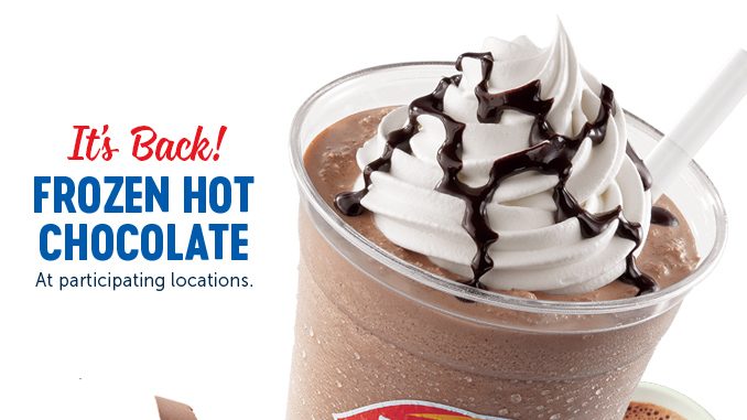 Frozen Hot Chocolate Is Back At Dairy Queen Canada