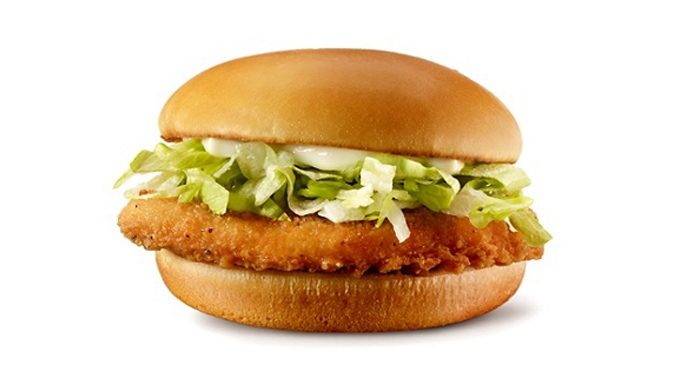 McDonald’s Canada Offers $1 Junior Chicken Sandwich On December 24, 2020