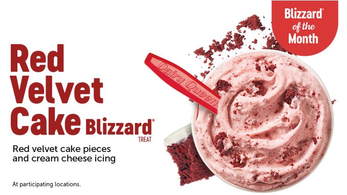Dairy Queen Canada Welcomes Back Red Velvet Cake Blizzard