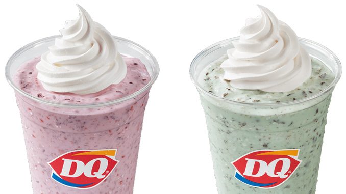 Dairy Queen Canada Adds New Raspberry Chip Shake And New Mint Chip Shake